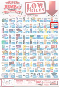 Jumbo Cash & Carry : Low Prices (13 Mar - 17 Mar 2014), page 1
