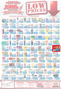 Jumbo Cash & Carry : Low Prices (13 Mar - 17 Mar 2014), page 1