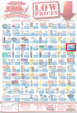 Jumbo Cash & Carry : Low Prices (13 Mar - 17 Mar 2014), page 1