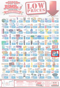 Jumbo Cash & Carry : Low Prices (13 Mar - 17 Mar 2014), page 1