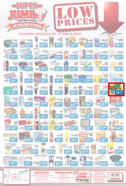 Jumbo Cash & Carry : Low Prices (13 Mar - 17 Mar 2014), page 1