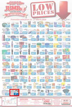 Jumbo Cash & Carry : Low Prices (13 Mar - 17 Mar 2014), page 1
