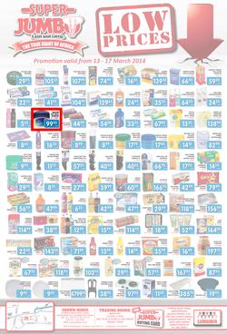 Jumbo Cash & Carry : Low Prices (13 Mar - 17 Mar 2014), page 1