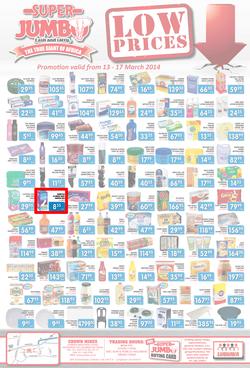 Jumbo Cash & Carry : Low Prices (13 Mar - 17 Mar 2014), page 1