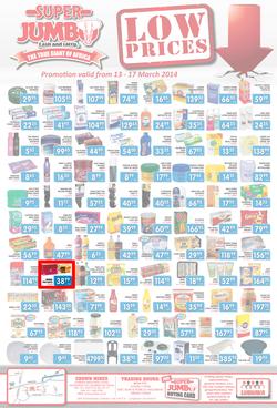 Jumbo Cash & Carry : Low Prices (13 Mar - 17 Mar 2014), page 1