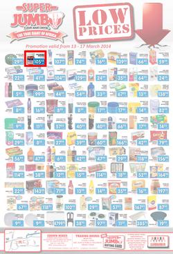 Jumbo Cash & Carry : Low Prices (13 Mar - 17 Mar 2014), page 1