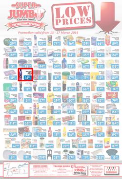 Jumbo Cash & Carry : Low Prices (13 Mar - 17 Mar 2014), page 1