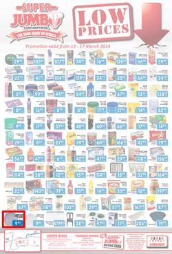 Jumbo Cash & Carry : Low Prices (13 Mar - 17 Mar 2014), page 1