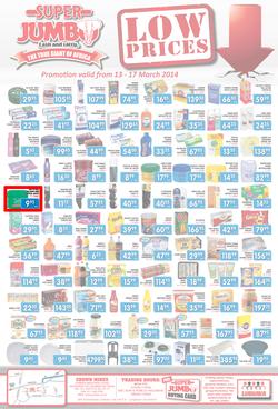 Jumbo Cash & Carry : Low Prices (13 Mar - 17 Mar 2014), page 1