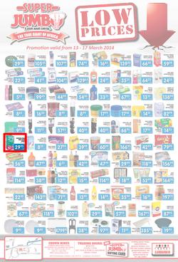 Jumbo Cash & Carry : Low Prices (13 Mar - 17 Mar 2014), page 1