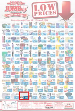 Jumbo Cash & Carry : Low Prices (13 Mar - 17 Mar 2014), page 1