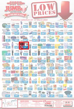Jumbo Cash & Carry : Low Prices (13 Mar - 17 Mar 2014), page 1