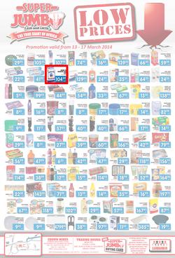 Jumbo Cash & Carry : Low Prices (13 Mar - 17 Mar 2014), page 1