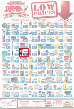 Jumbo Cash & Carry : Low Prices (13 Mar - 17 Mar 2014), page 1