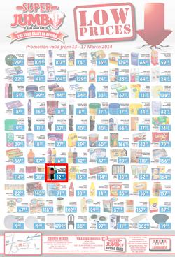 Jumbo Cash & Carry : Low Prices (13 Mar - 17 Mar 2014), page 1