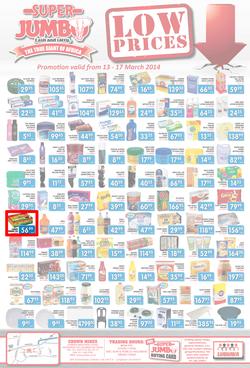 Jumbo Cash & Carry : Low Prices (13 Mar - 17 Mar 2014), page 1