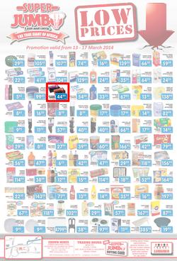Jumbo Cash & Carry : Low Prices (13 Mar - 17 Mar 2014), page 1