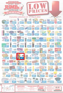 Jumbo Cash & Carry : Low Prices (13 Mar - 17 Mar 2014), page 1