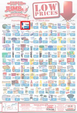 Jumbo Cash & Carry : Low Prices (13 Mar - 17 Mar 2014), page 1