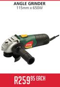 Angle Grinder 115mmx650w