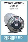Kwikot Slimline Geyser ECO3