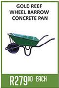 Gold Reef Wheel Barrow Concrete Pan