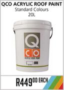 QCO Acrylic Standard Colours Roof Paint-20L