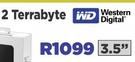 Western Digital 3.5" External Hard Drive 2 Terrabyte