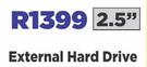 Western Digital 2.5" External Hard Drive 2 Terrabyte