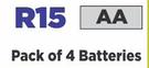Verbatim Pack Of 4 Batteries AA
