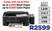 Epson 3 In 1 Printer L210