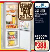 Kelvinator 350L Metallic Combi Fridge