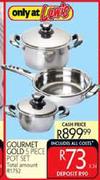 Gourmet Gold 5 Piece Pot Set