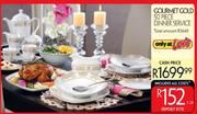 Gourmet Gold 50 Piece Dinner Service