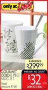 Gourmet Gold 6 Piece Mug Set
