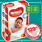 Huggies Dry Comfort Jumbo Pack Disposable Nappies No.3-76's-Per Pack