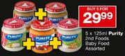 Purity 2nd Foods Baby Food-5 x 125ml