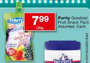 Purity Goodies! Fruit Snack Pack-120gm
