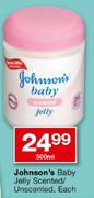 Johnson's Baby Jelly Scented/Unscented-500ml Each