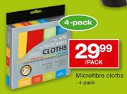 Microfibre Cloths-4 Pack