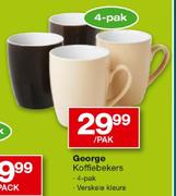 George Koffiebekers Verskeie Kleure-4 Pak