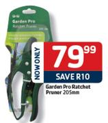 Garden Pro Ratchet Pruner-205mm