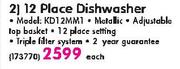 Kelvinator 12 Place Dishwasher(KD12MM1)