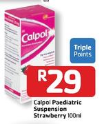 Calpol Paediatric Suspension Strawberry-100ml