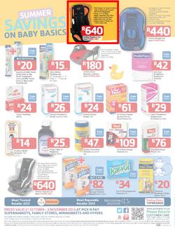 Pick N Pay : Summer Savings On Health & Beauty (21 Oct - 3 Nov 2013), page 13