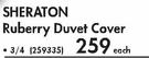 Sheraton Ruberry Duvet Cover 3/4-Each