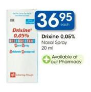 Drixine 0.05% Nasal Spray-20ml Each