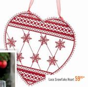 Lace Snowflake Heart