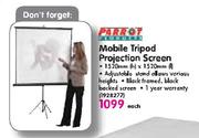 Parrot Mobile Tripod Projection Screen