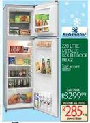 Kelvinator 220L Metallic Double Door Fridge